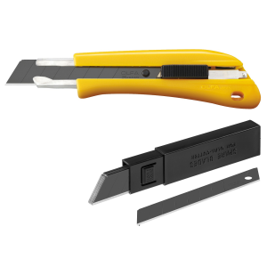 OLFA BN-AL/BB 18 mm Abbrechklinge mit 10 Black Blades | Schweres Schneidemesser