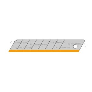 Lutz snap off blade 2010, 18 mm, Titanium coated (100)