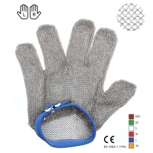 Stahldrahtösen-Schutzhandschuh, Größe L