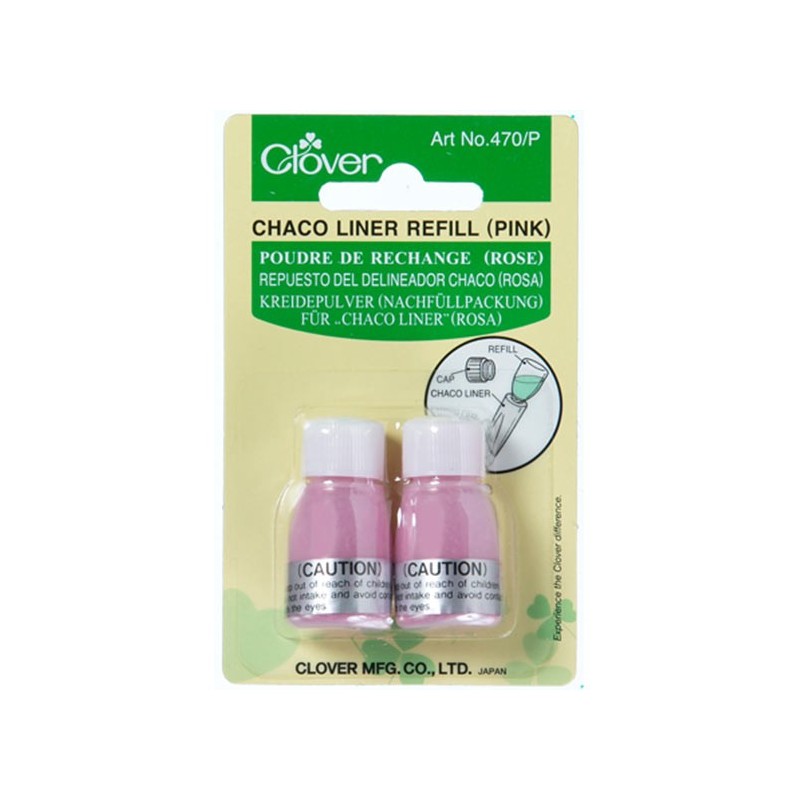 Clover chacoliner refill (2), rose / red, 2.8 gr.