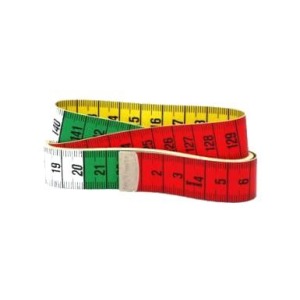 Kleermakersmeetband speciaal, tricolor 150 cm
