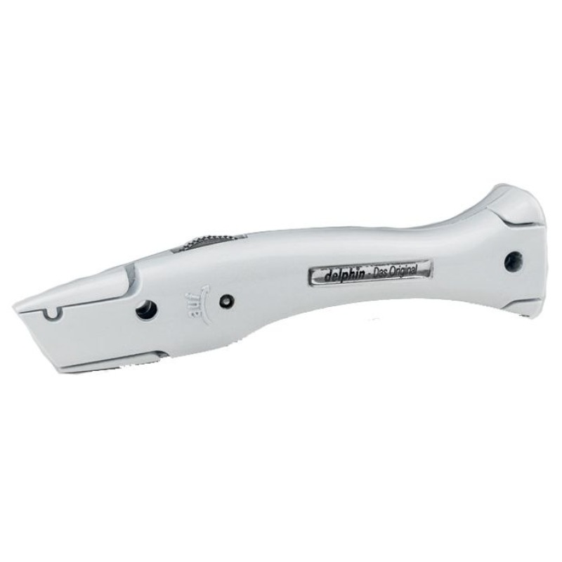 Delphin 03,  weiss lackiert