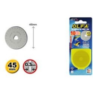 Olfa® cutter rotatif 45 mm, RB-45 (10)