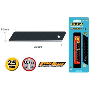 Olfa® Abbrechklinge HBB, 25 mm, extra scharf (5)
