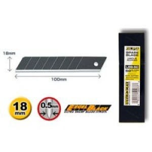 Olfa® couteau sécable LBB, 18 mm/ EXCELL NOIR (50)