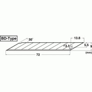 NT BD100, Abbrechklinge 30 grad