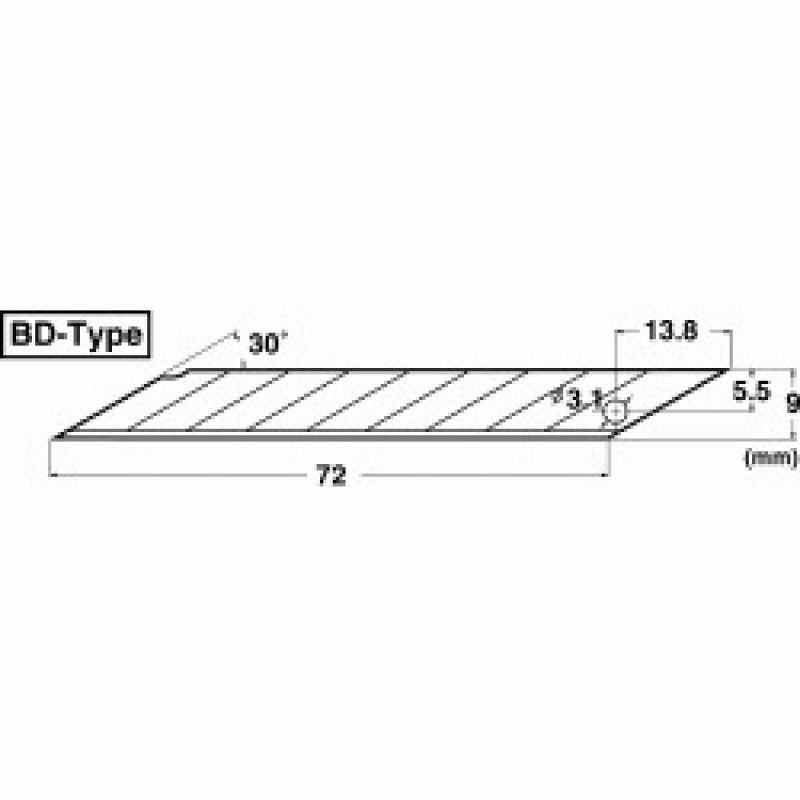 NT BD100, Abbrechklinge 30 grad