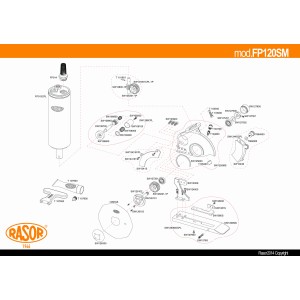 Explosietekening Rasor FP120SM