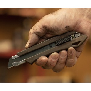 Olfa® Woody Abbrechmesser schiebe WD-AL/BRN, 18 mm