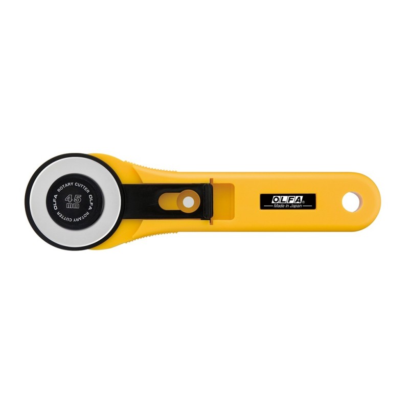 Olfa® cutter rotatif RTY-2/G, 45 mm/jaune